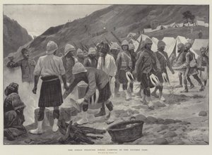 O Indian Frontier Rising, acampando na passagem de Khyber